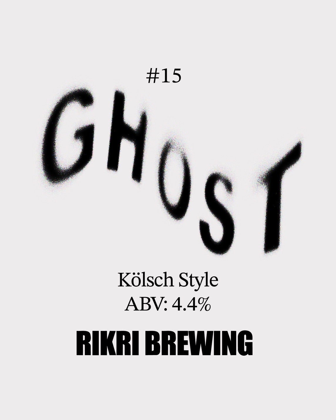 #15 GHOST Oneway Keg 15L